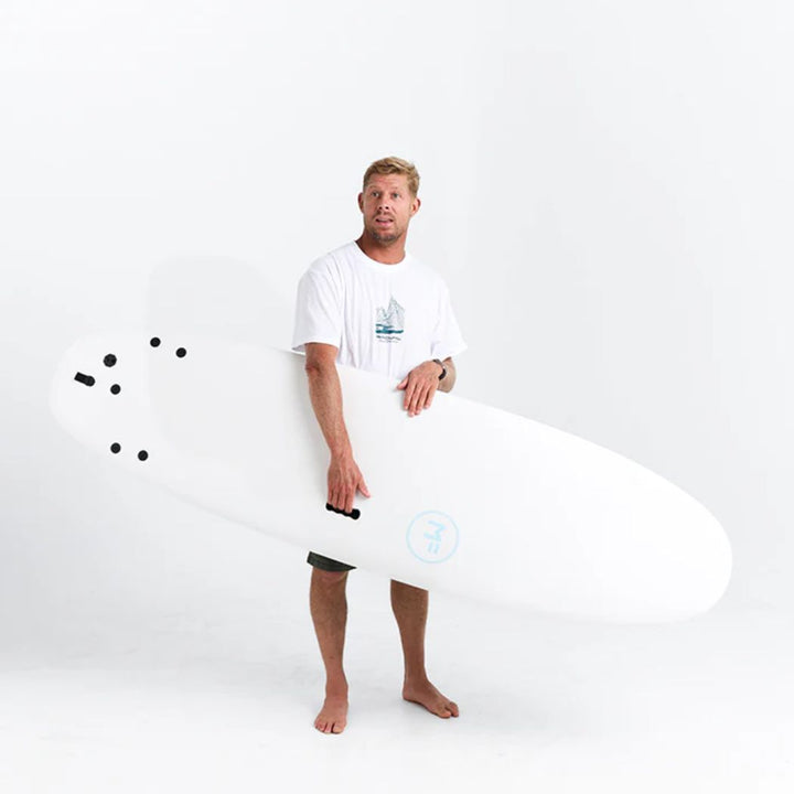 MF 7'6 Beastie Supersoft Tri White Teal