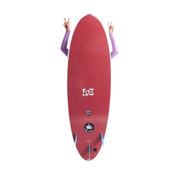 MF x Laura 6'6 Sugar Glider Super Soft White Maroon