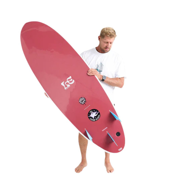 MF x Laura 6'6 Sugar Glider Super Soft White Maroon