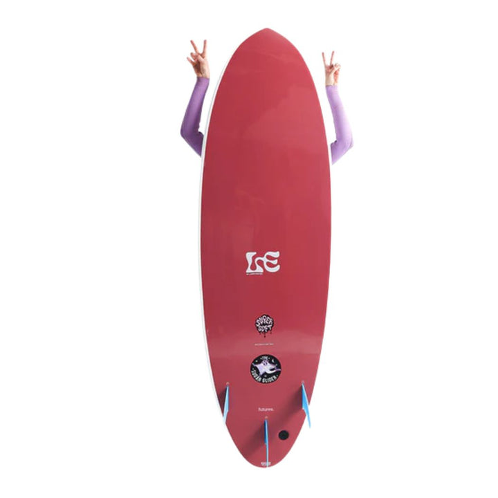 MF x Laura 7'6 Sugar Glider Supersoft White Maroon