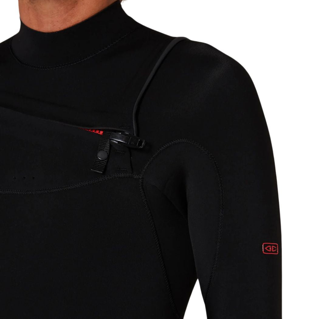 Mens Double Black Chest Zip Steamer 3 2mm