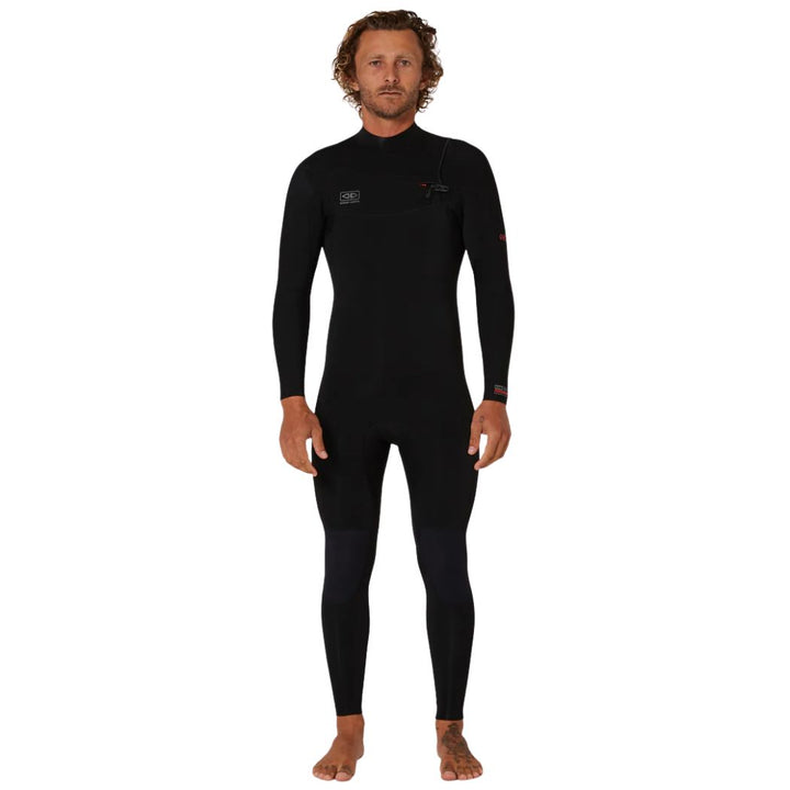 Mens Double Black Chest Zip Steamer 4 3mm
