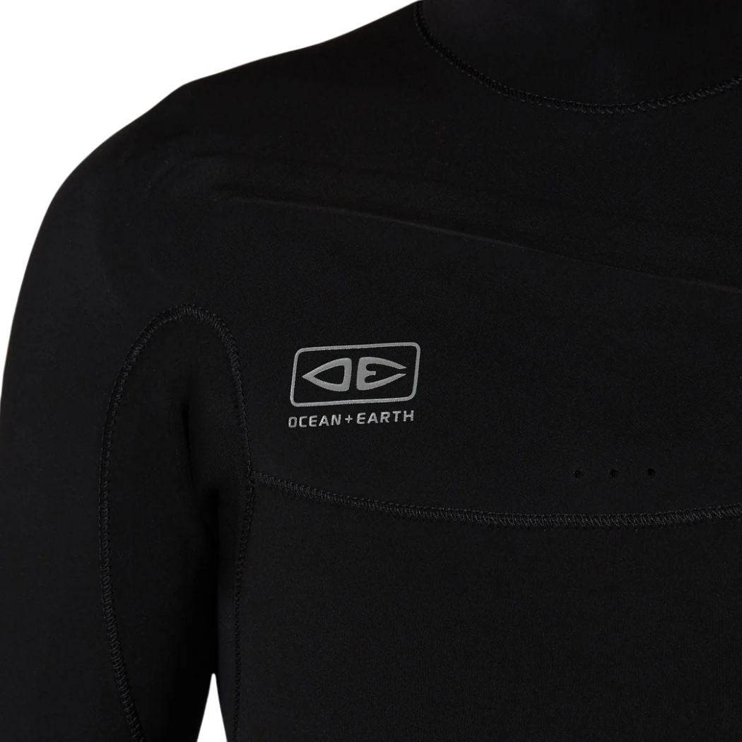 Mens Double Black Chest Zip Steamer 4 3mm