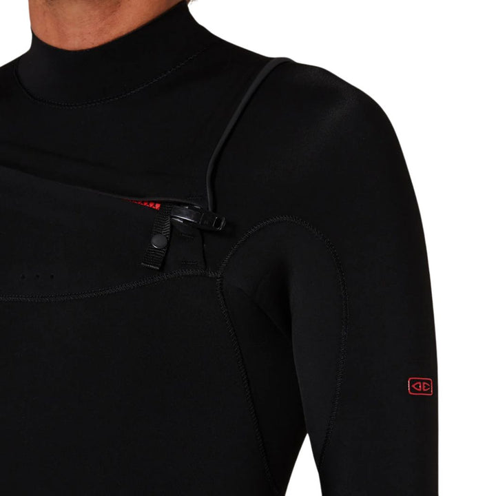 Mens Double Black Chest Zip Steamer 4 3mm
