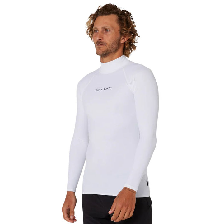 Ocean and Earth Mens Script Rash Long Sleeve Rash Shirt