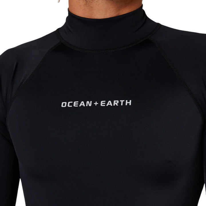 Ocean and Earth Mens Script Rash Long Sleeve Rash Shirt