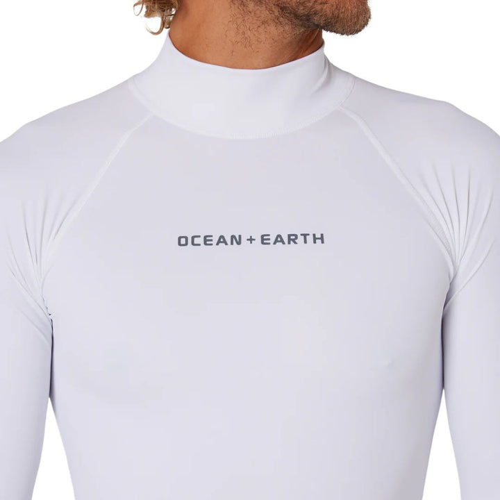 Ocean and Earth Mens Script Rash Long Sleeve Rash Shirt