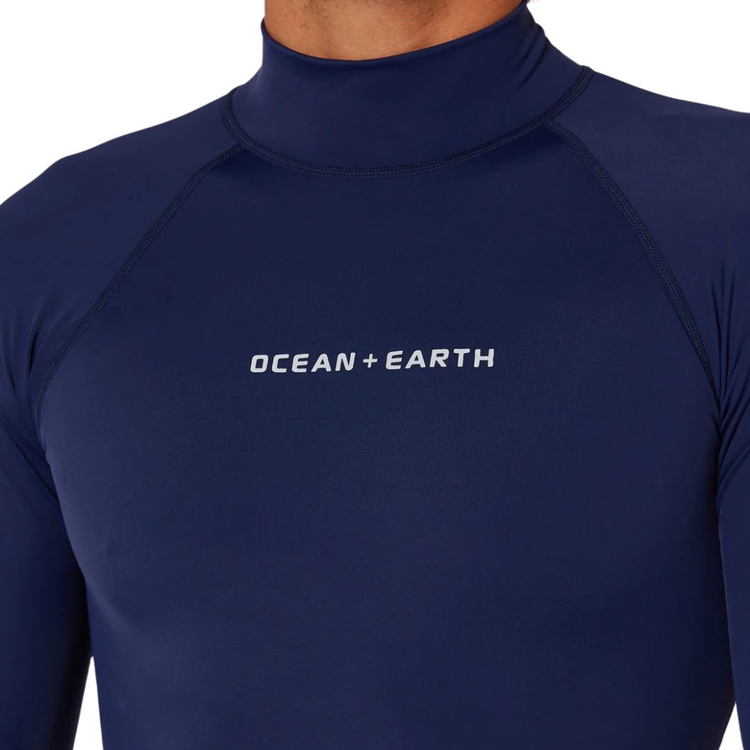Ocean and Earth Mens Script Short Sleeve Rash Shirt