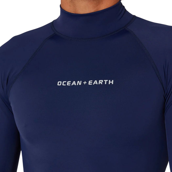 Ocean and Earth Mens Script Short Sleeve Rash Shirt