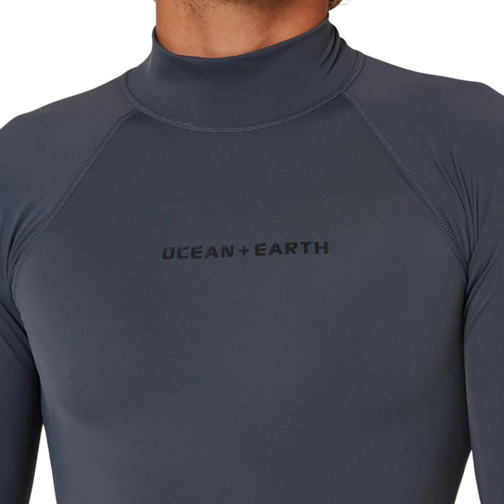 Ocean and Earth Mens Script Short Sleeve Rash Shirt