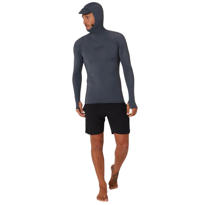Ocean and Earth Mens Tropic Hooded Long Sleeve Rash Shirt