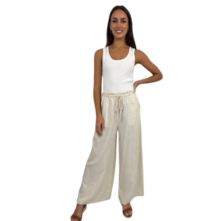 Miracle Sandhaven Linen Pant Natural