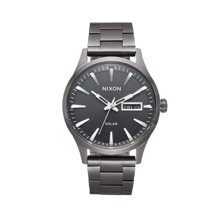 Nixon Sentry Solar Stainless Steel Gunmetal