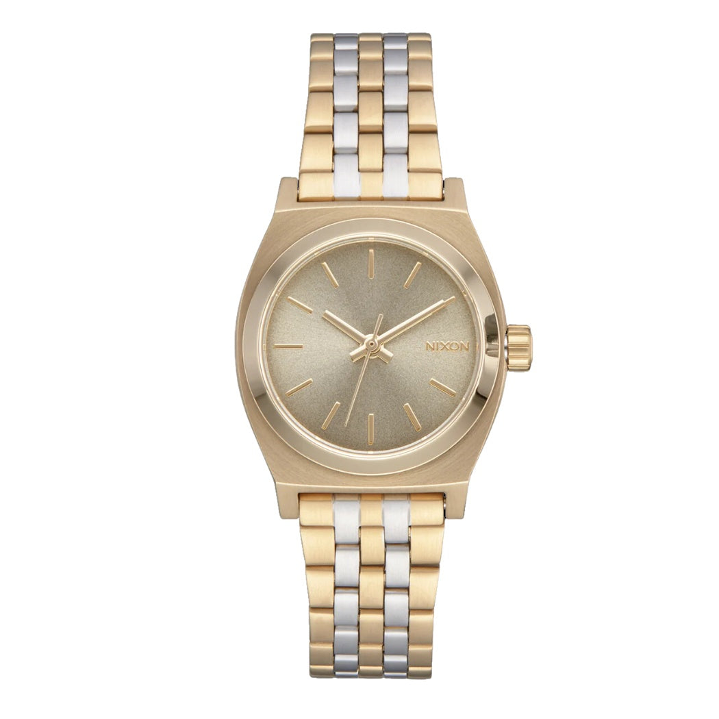 Nixon Small Time Teller Lt Gold Silver Vintage Gold
