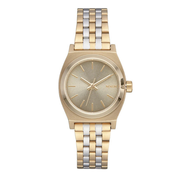Nixon Small Time Teller Lt Gold Silver Vintage Gold