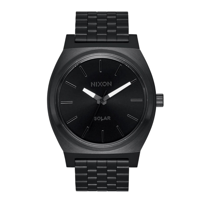 Nixon Time Teller Solar All Black White