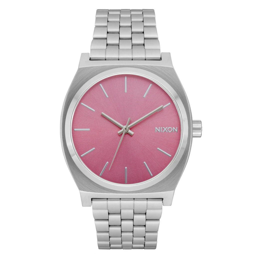 Nixon Time Teller Watch Silver Pink