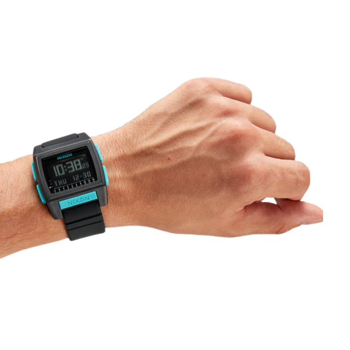 Nixon Base Tide Pro Watch All Black Blue
