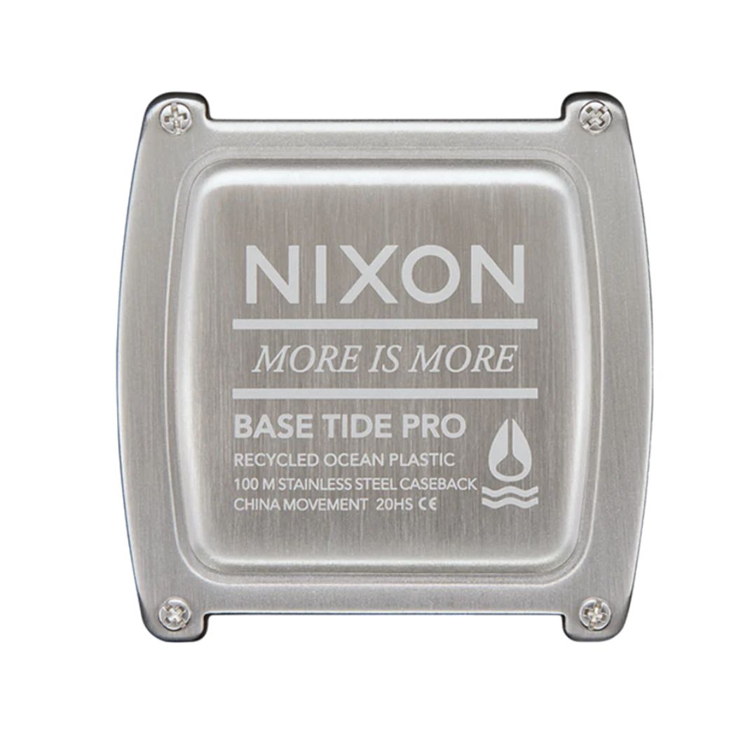 Nixon Base Tide Pro Watch Black Hot Sauce