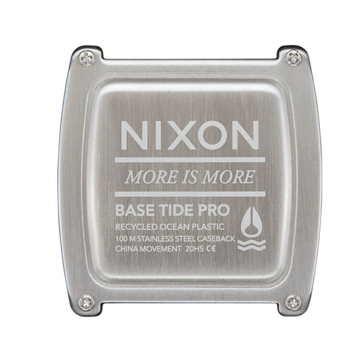 Nixon Base Tide Pro Watch Black Hot Sauce