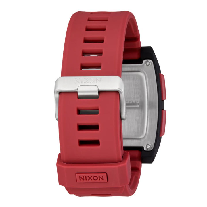 Nixon Base Tide Pro Watch Black Hot Sauce