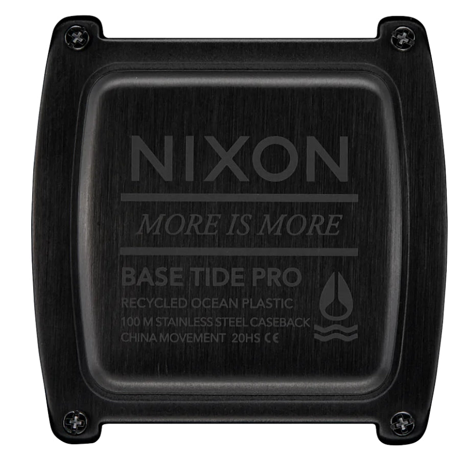 Nixon Base Tide Pro Watch All Black Blue