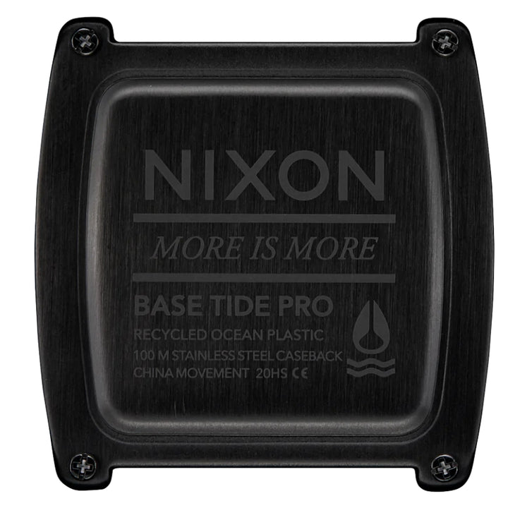 Nixon Base Tide Pro Watch All Black Blue