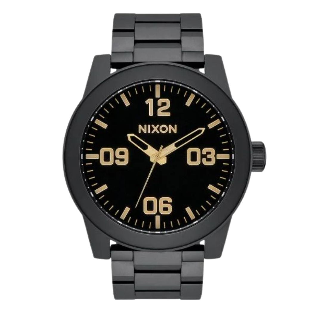 Nixon Corporal SS Matte Black Gold