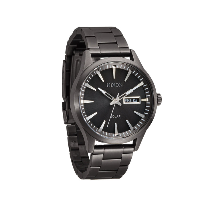 Nixon Sentry Solar Stainless Steel Gunmetal