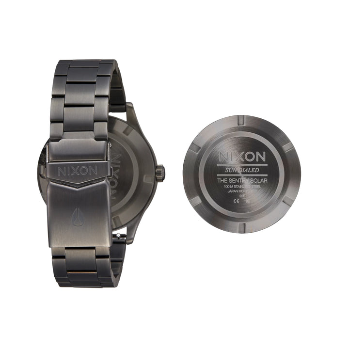 Nixon Sentry Solar Stainless Steel Gunmetal