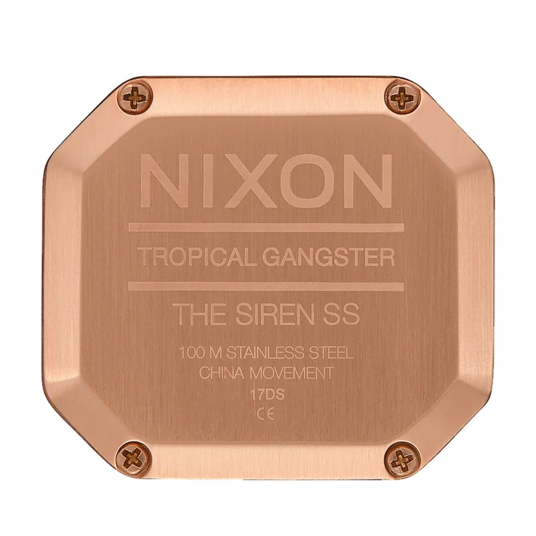 Nixon Siren Watch Rose Gold Black