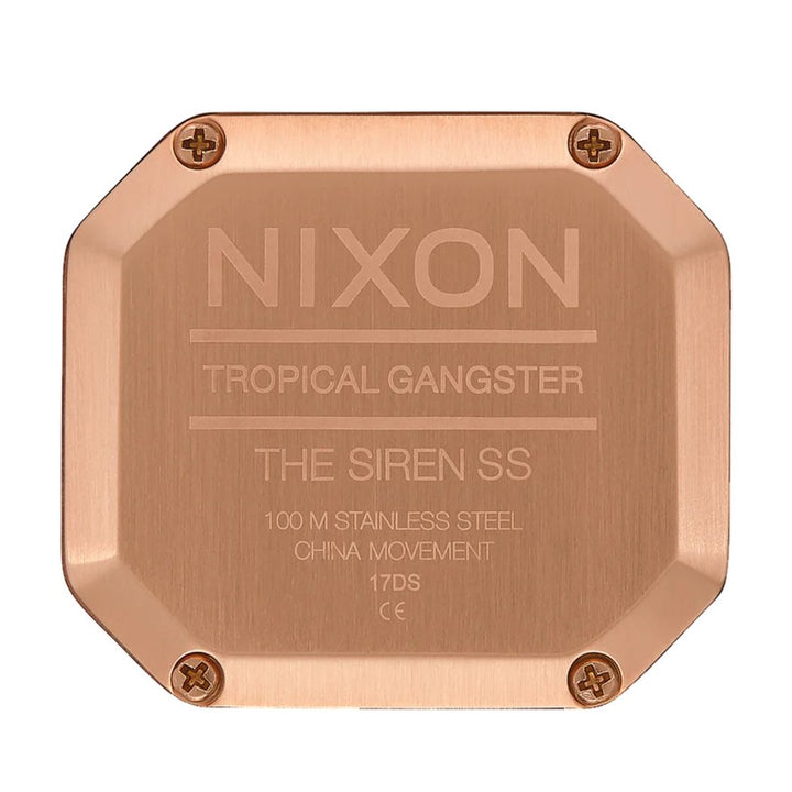 Nixon Siren Watch Rose Gold Black