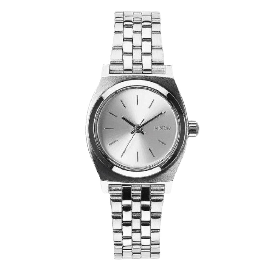 Nixon Small Time Teller Watch All Silver