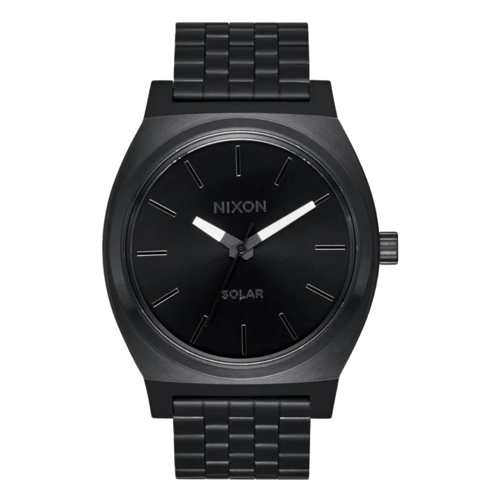 Nixon Time Teller Solar All Black White