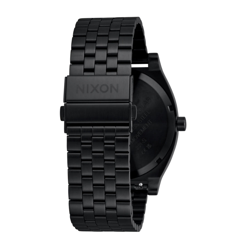 Nixon Time Teller Solar All Black White