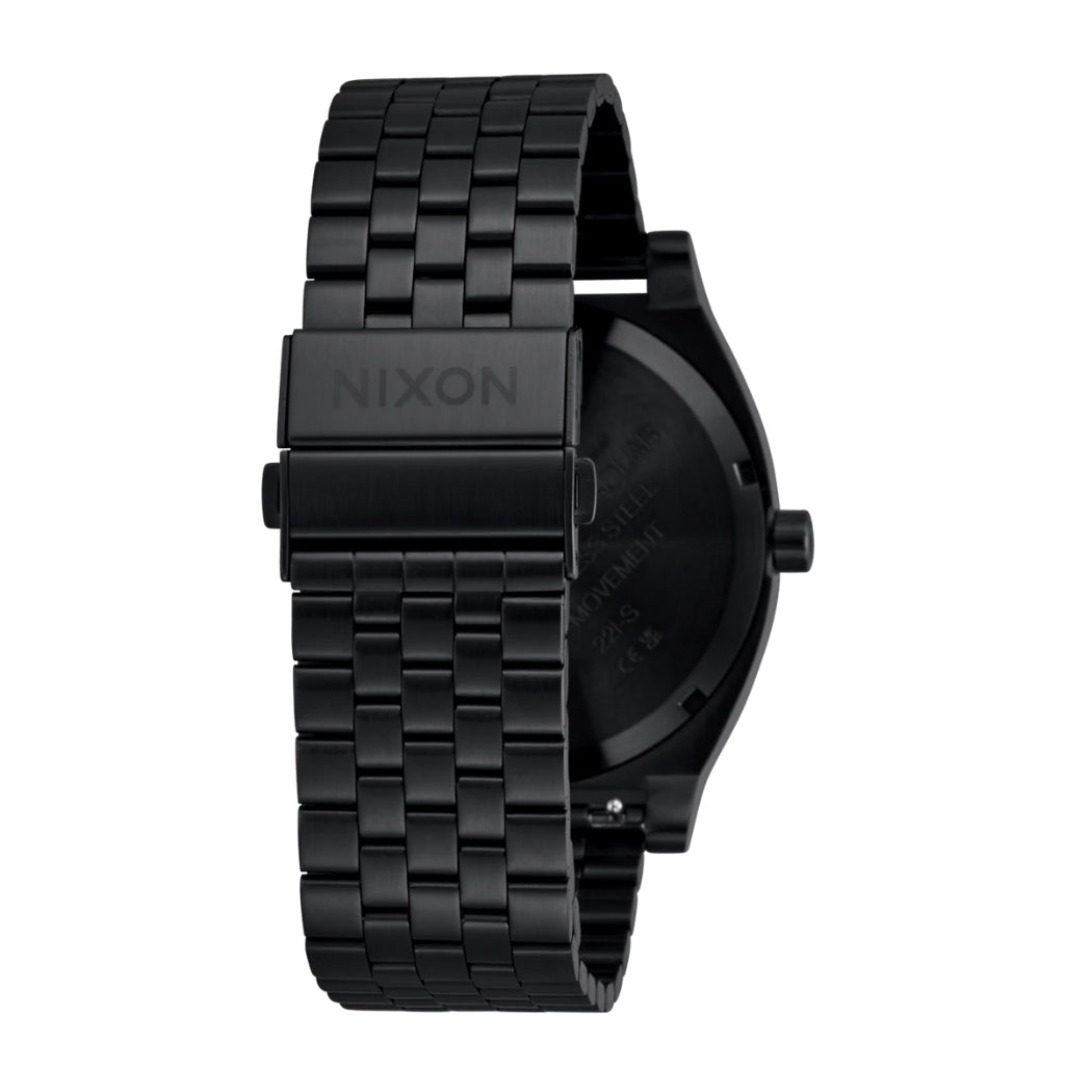 Nixon Time Teller Solar All Black White