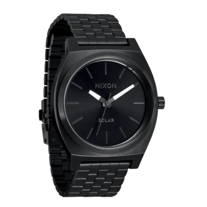Nixon Time Teller Solar All Black White
