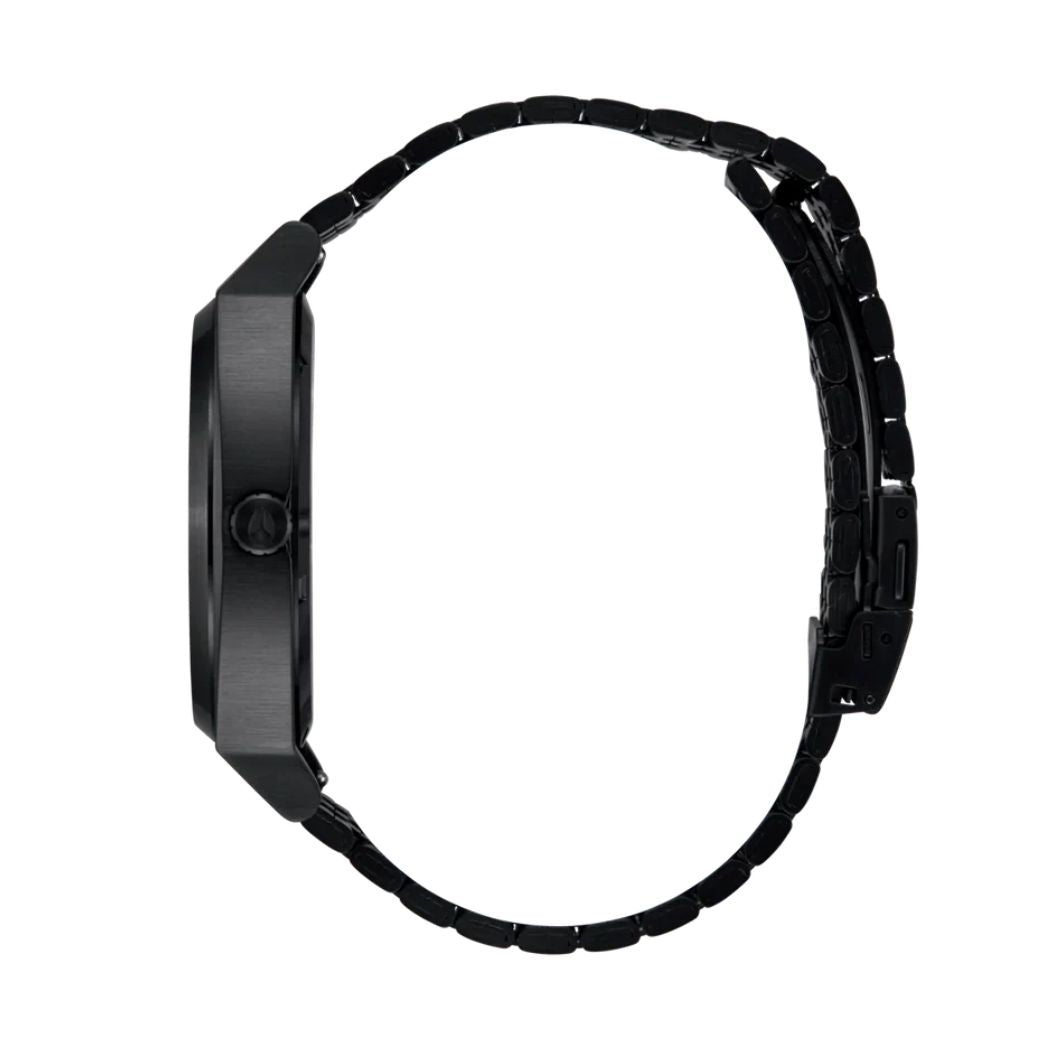 Nixon Time Teller Solar All Black White