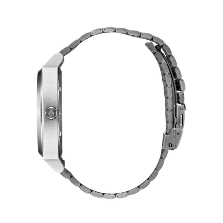 Nixon Time Teller Solar Silver Dusty Blue Sunray