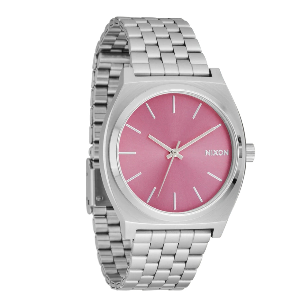 Nixon Time Teller Watch Silver Pink