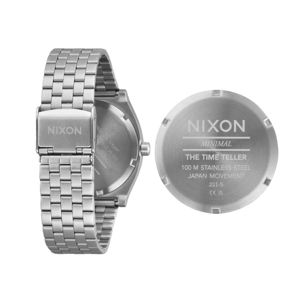 Nixon Time Teller Watch Silver Pink