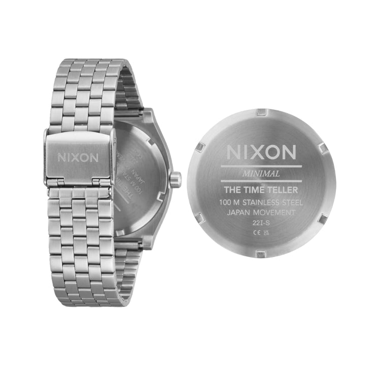 Nixon Time Teller Watch Silver Pink