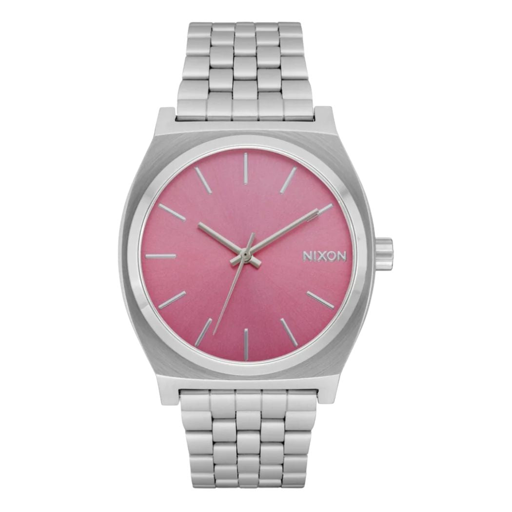 Nixon Time Teller Watch Silver Pink