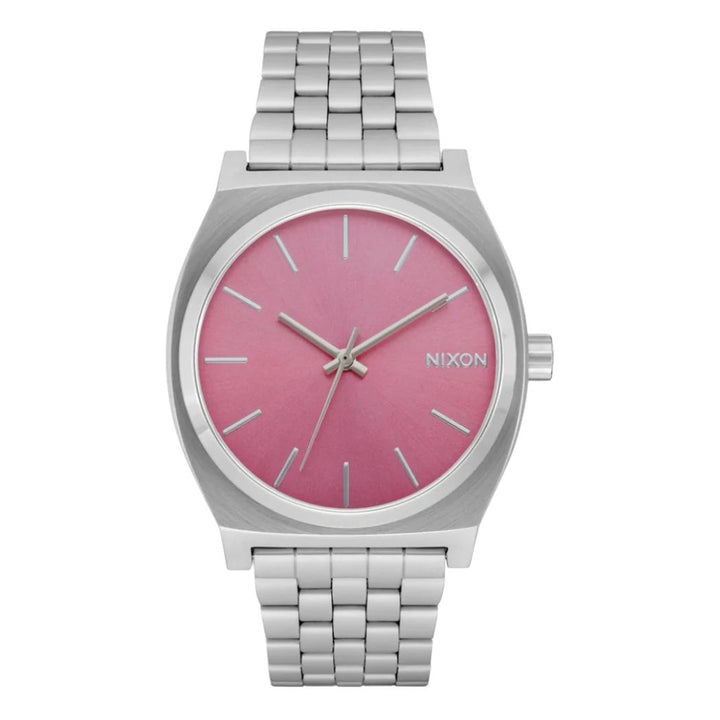 Nixon Time Teller Watch Silver Pink