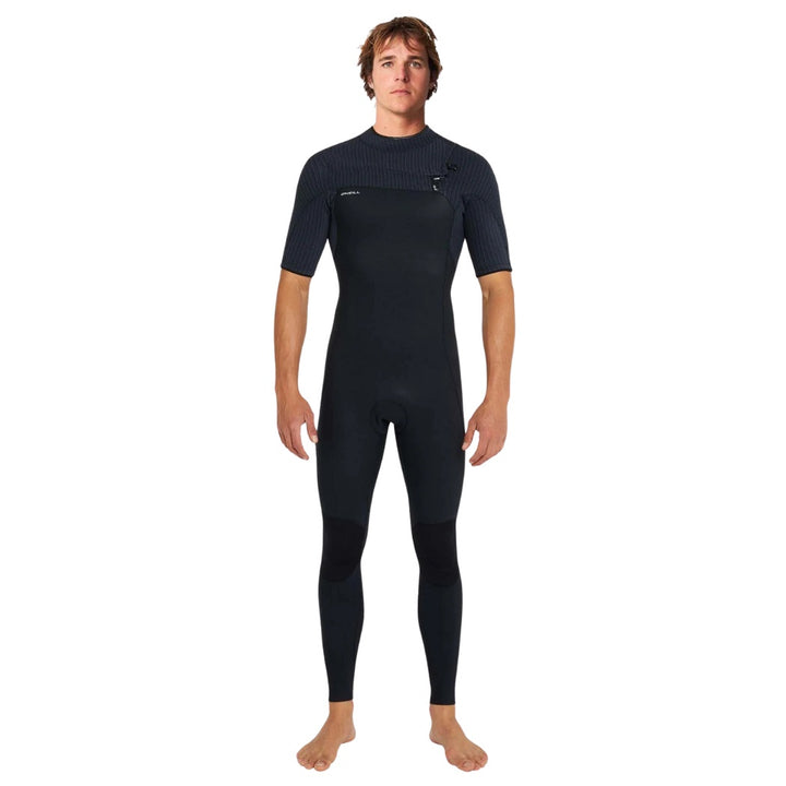 O'Neill Hyperfreak Chest Zip SS Steamer Black Black