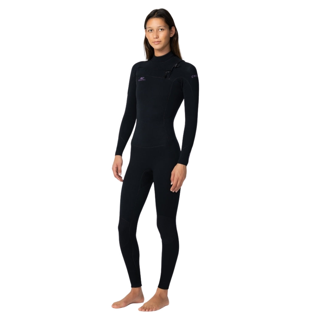 O'Neill Womens Hyperfreak 1.5mm Wetsuit Jacket Black Black