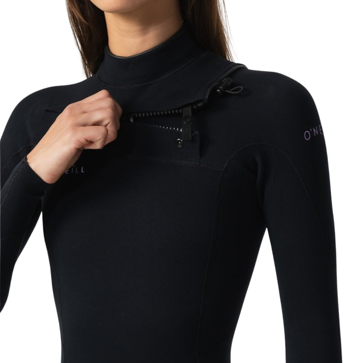 O'Neill Womens Hyperfreak 1.5mm Wetsuit Jacket Black Black