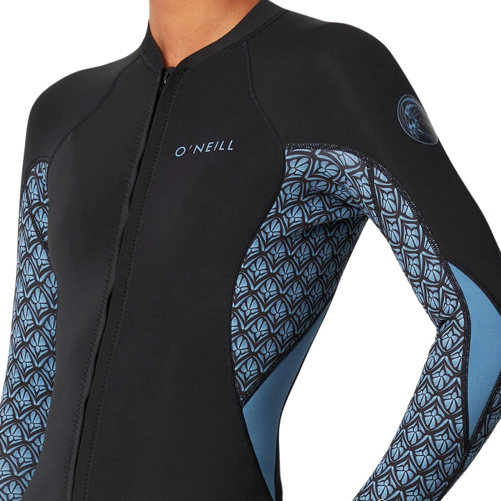 O'Neill Bahia FZ Long Sleeve Jacket 1.5mm Aloha Tile