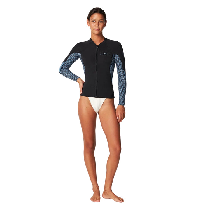 O'Neill Bahia FZ Long Sleeve Jacket 1.5mm Aloha Tile