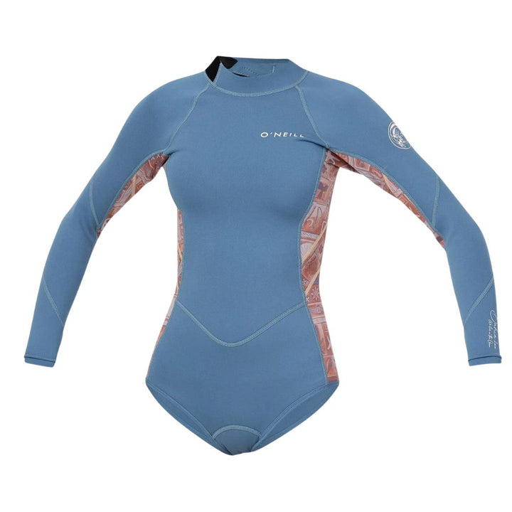 O'Neill Girls Bahia BZ Long Sleeve Springsuit 2mm Tangerine Tile